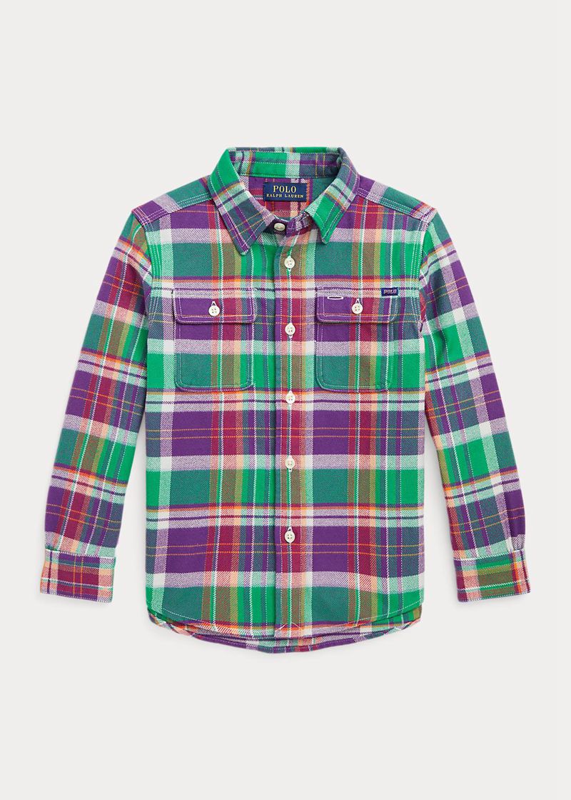 Camisas Ralph Lauren Niño 1.5-6 Años Plaid Performance Flannel Work Chile Multicolor YSFWH-2031